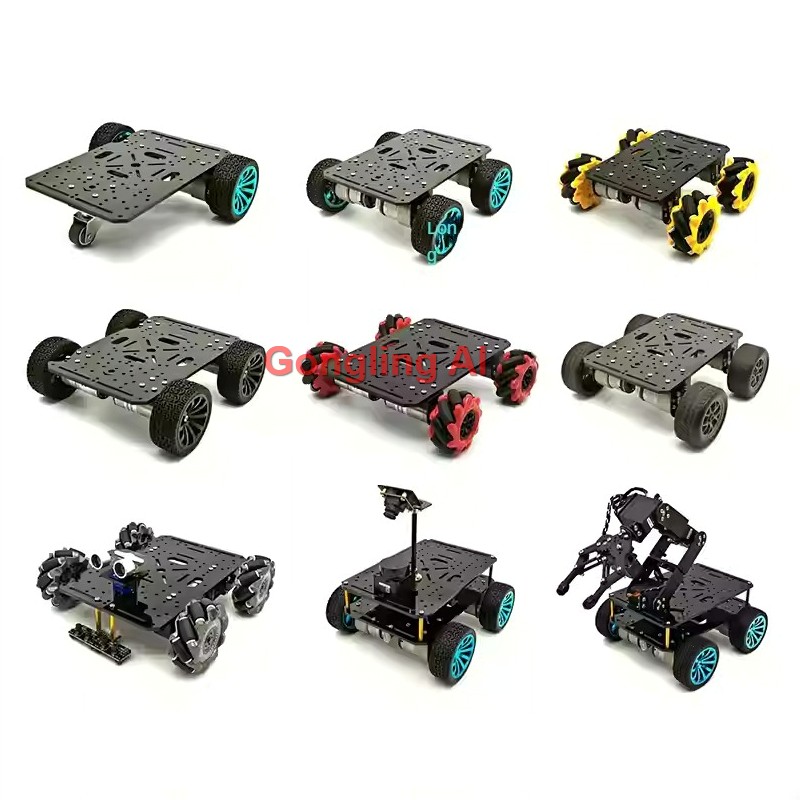 Robot Car Kit - هيكل سيارة متعدد الطبقات قابل للبرمجة