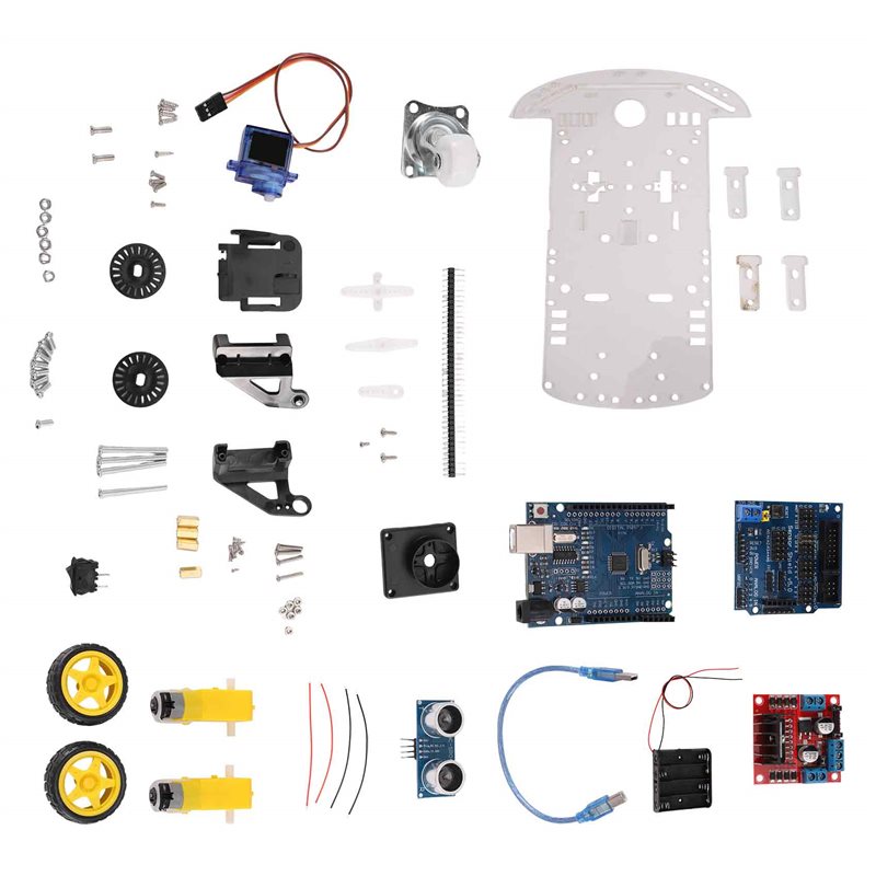 Arduino Robot - مجموعة هيكل سيارة روبوت ذكية ABXE