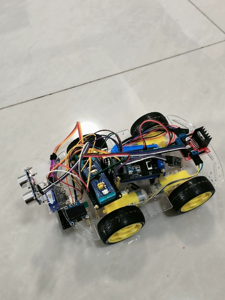 Robot Bluetooth Car - مجموعة سيارة صغيرة ذكية STM32 لتتبع