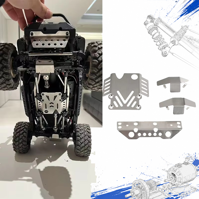 Robot Car Kit - مجموعة حماية كاملة من الفولاذ المقاوم