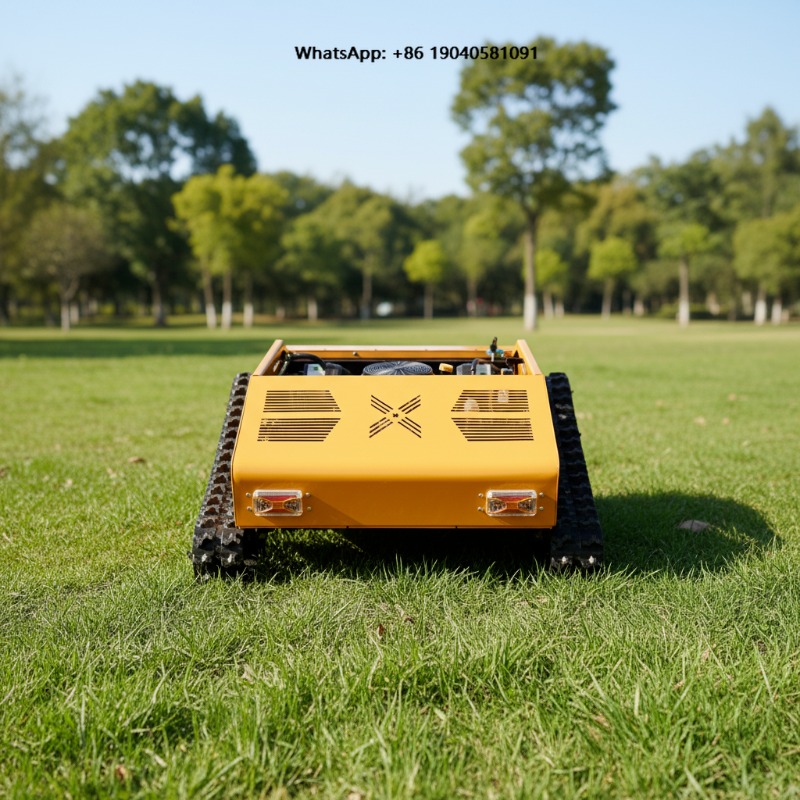 Robot Track - جزازة عشب مجنزرة تعمل بالتحكم عن