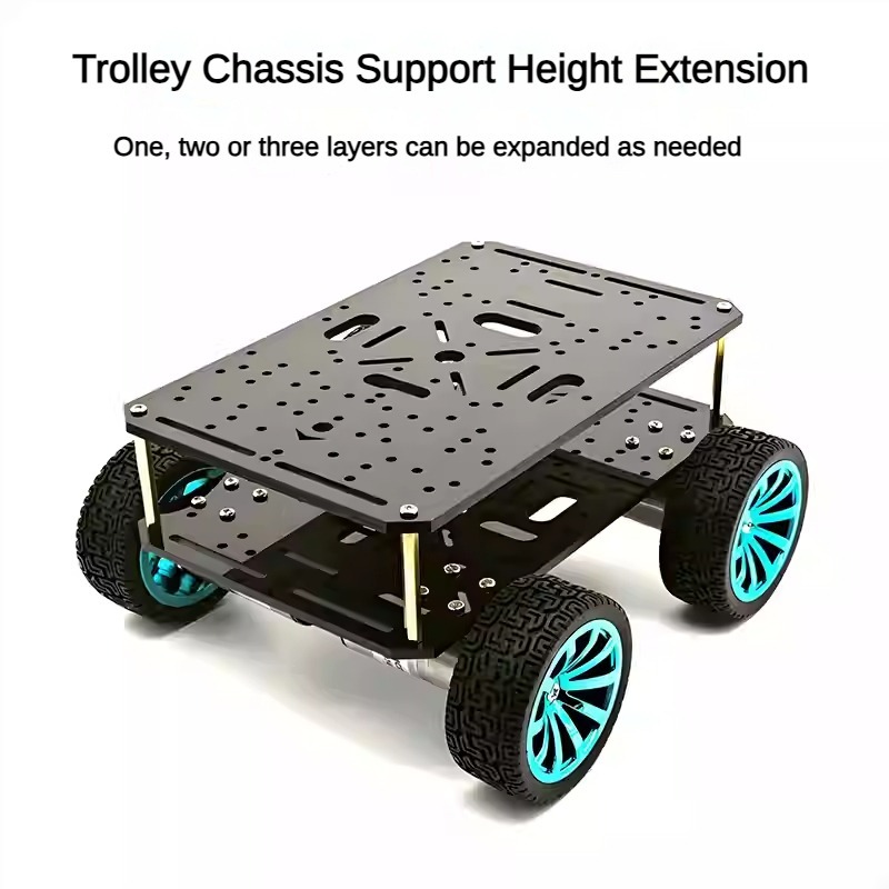 هيكل سيارة متعدد الطبقات قابل  - مراجعة Robot Car Kit وسعره