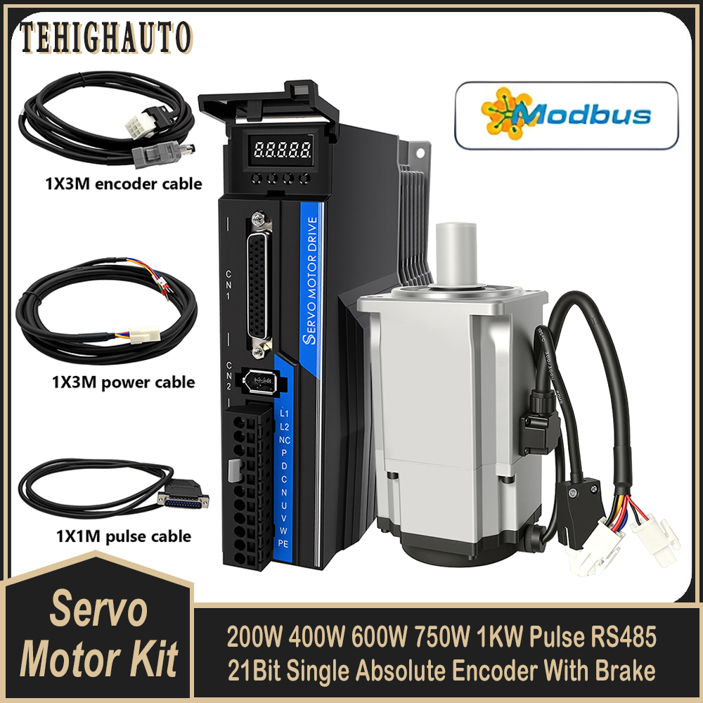 مجموعة محرك سيرفو AC مع مشفر م - مراجعة Servo Kit وسعره