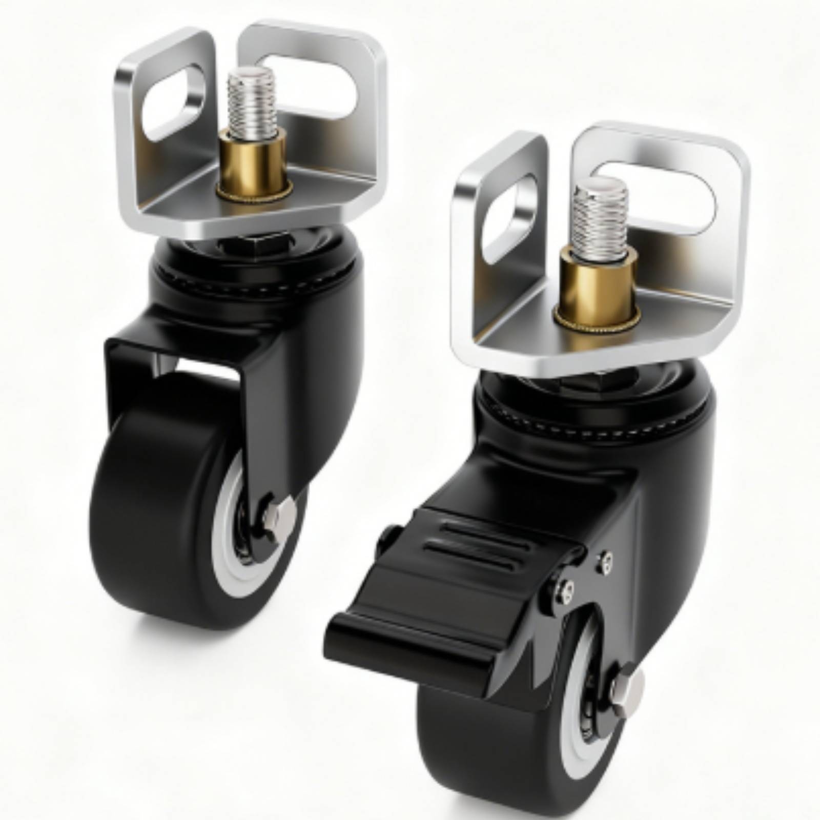 4 قطع من عجلات الفولاذ الزاوي  - مراجعة Caster Wheel وسعره