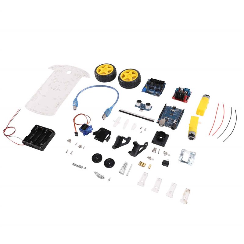 مجموعة هيكل سيارة روبوت ذكية A - مراجعة Arduino Robot وسعره