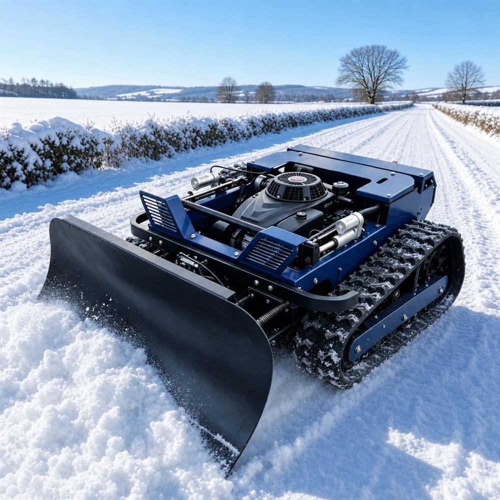 روبوت محراث ثلجي مجنزر يعمل با - مراجعة Robot Track وسعره
