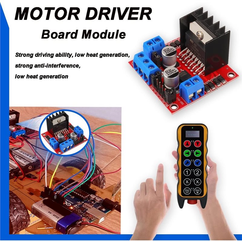 لوحة تحكم محرك AEE7-4 قطع L298 - مراجعة L298N Module وسعره