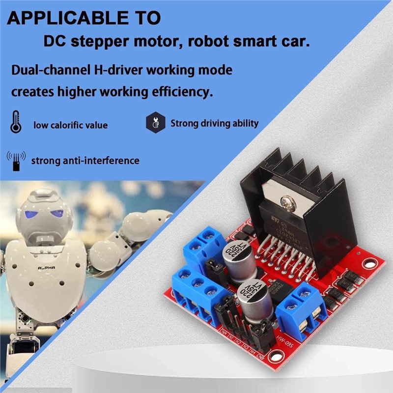 لوحة تحكم محرك AEE7-4 قطع L298 - مراجعة L298N Module وسعره