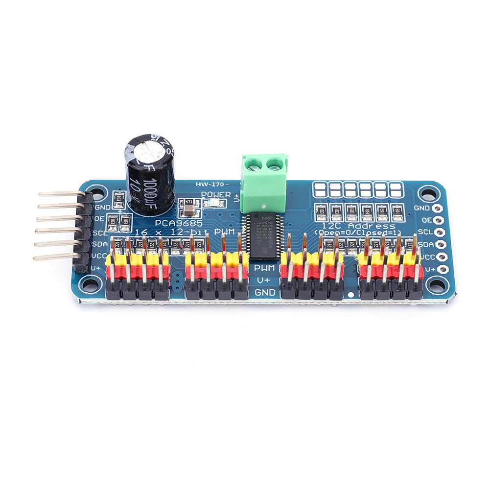 وحدة تحكم روبوت PCA9685 بواجهة - مراجعة Arduino Robot وسعره