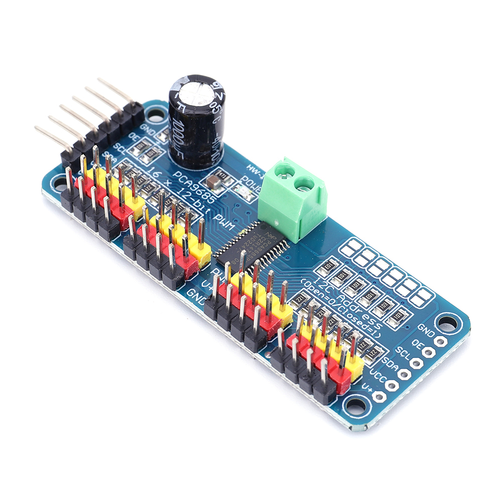 وحدة تحكم روبوت PCA9685 بواجهة - مراجعة Arduino Robot وسعره
