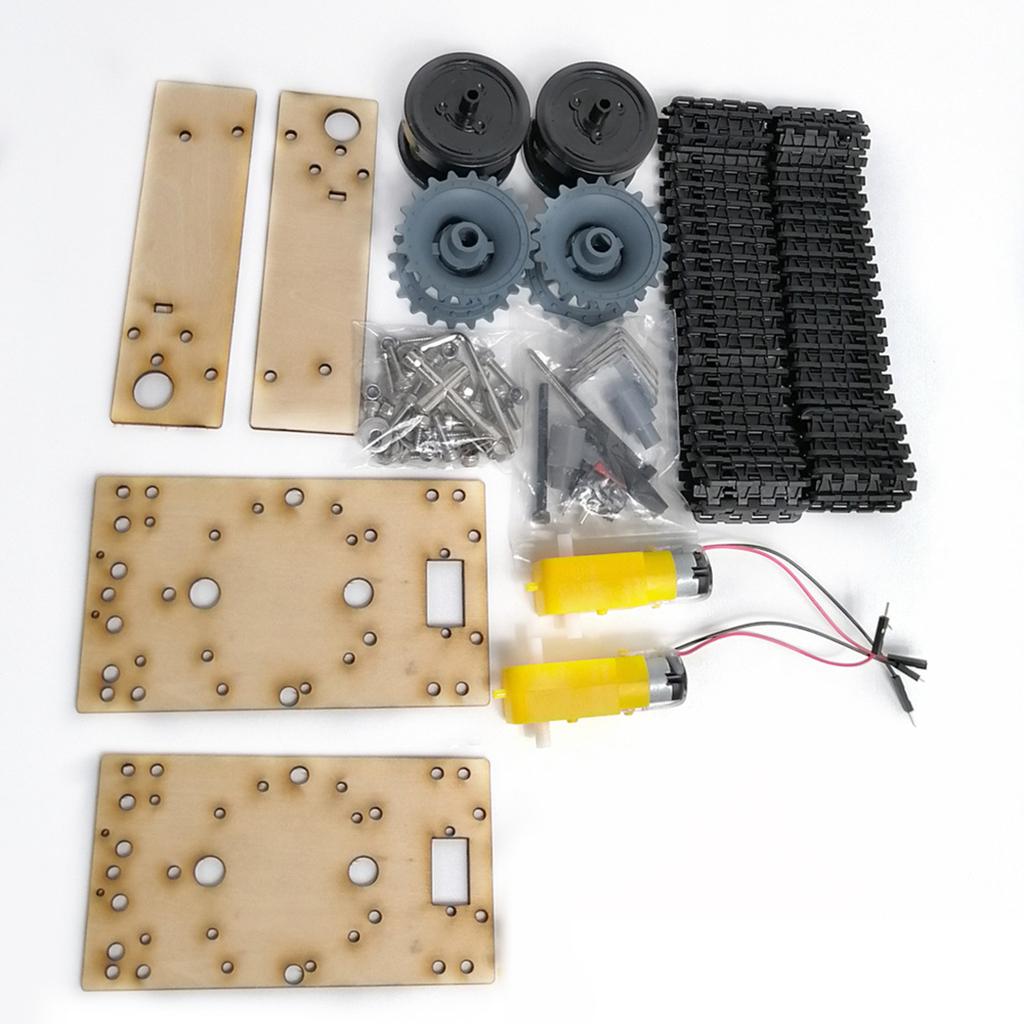 مجموعة هيكل زاحف دبابة روبوتية - مراجعة Tracked Robot Chassis وسعره