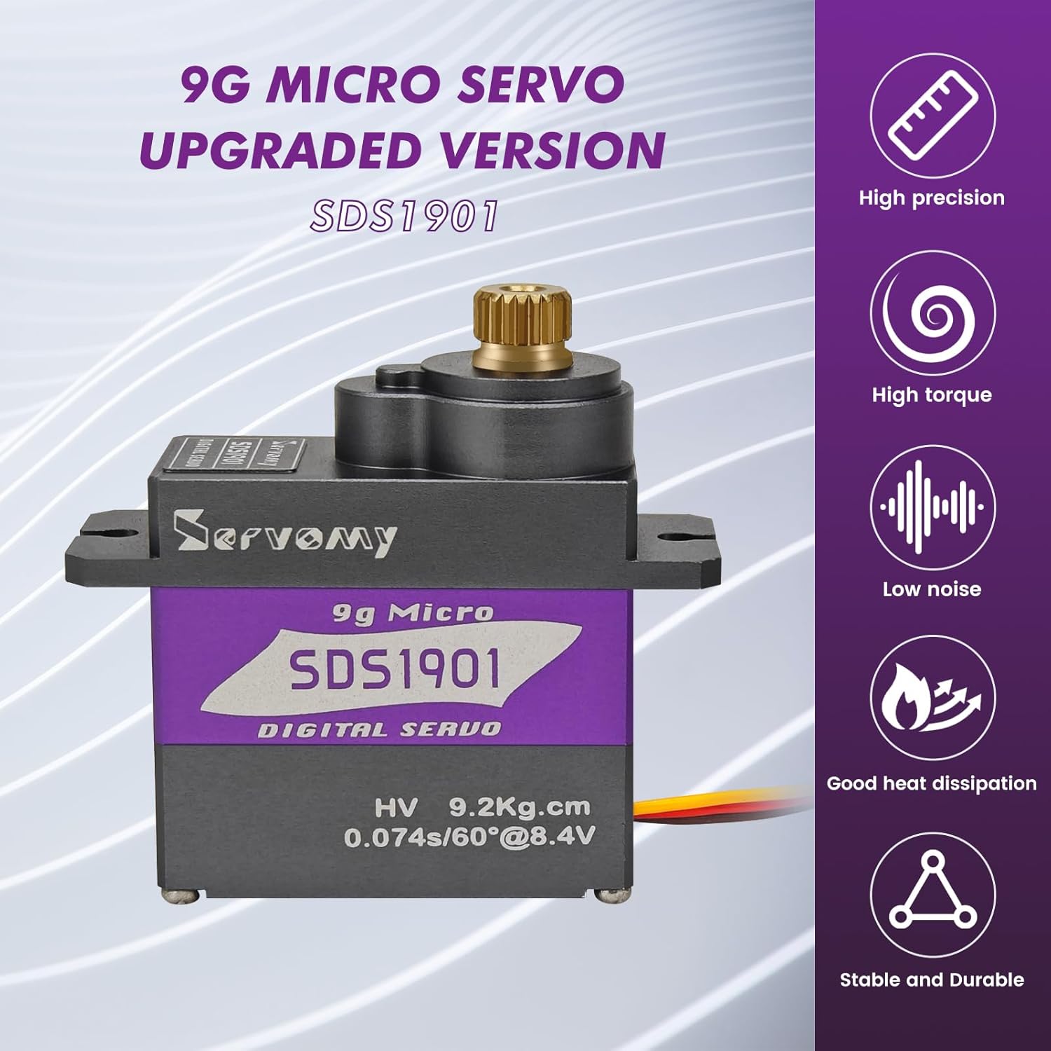 SERVOMY-SDS1901 Digital 9G Mic - مراجعة Arduino Robot وسعره