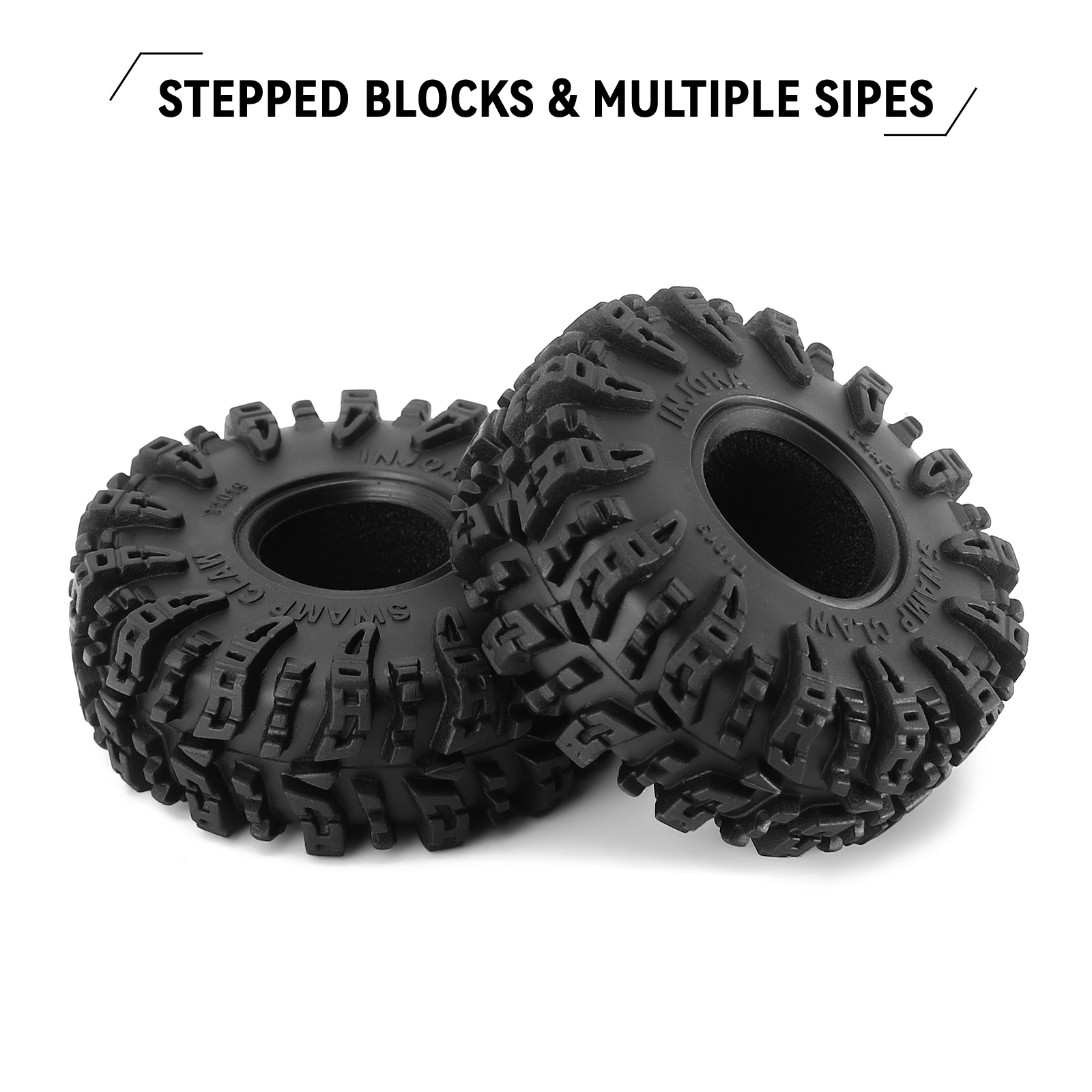 INJORA Swamp Claw 64*24mm S5 إ - مراجعة Omni Wheel وسعره