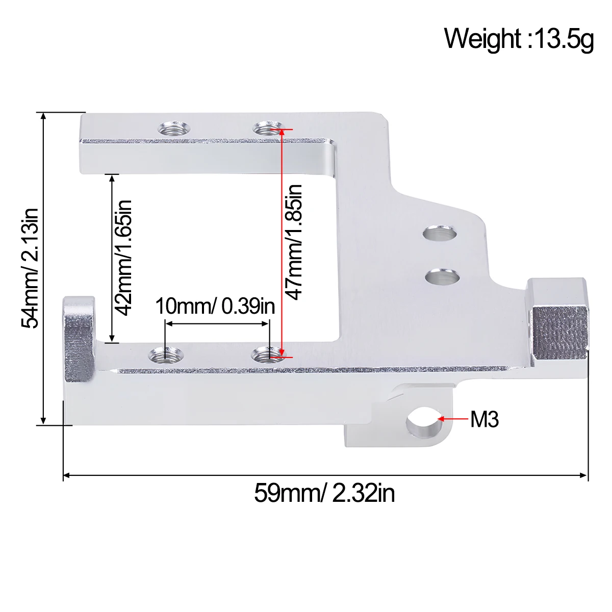 حامل سيرفو من الألومنيوم قطعة  - مراجعة Servo Bracket وسعره