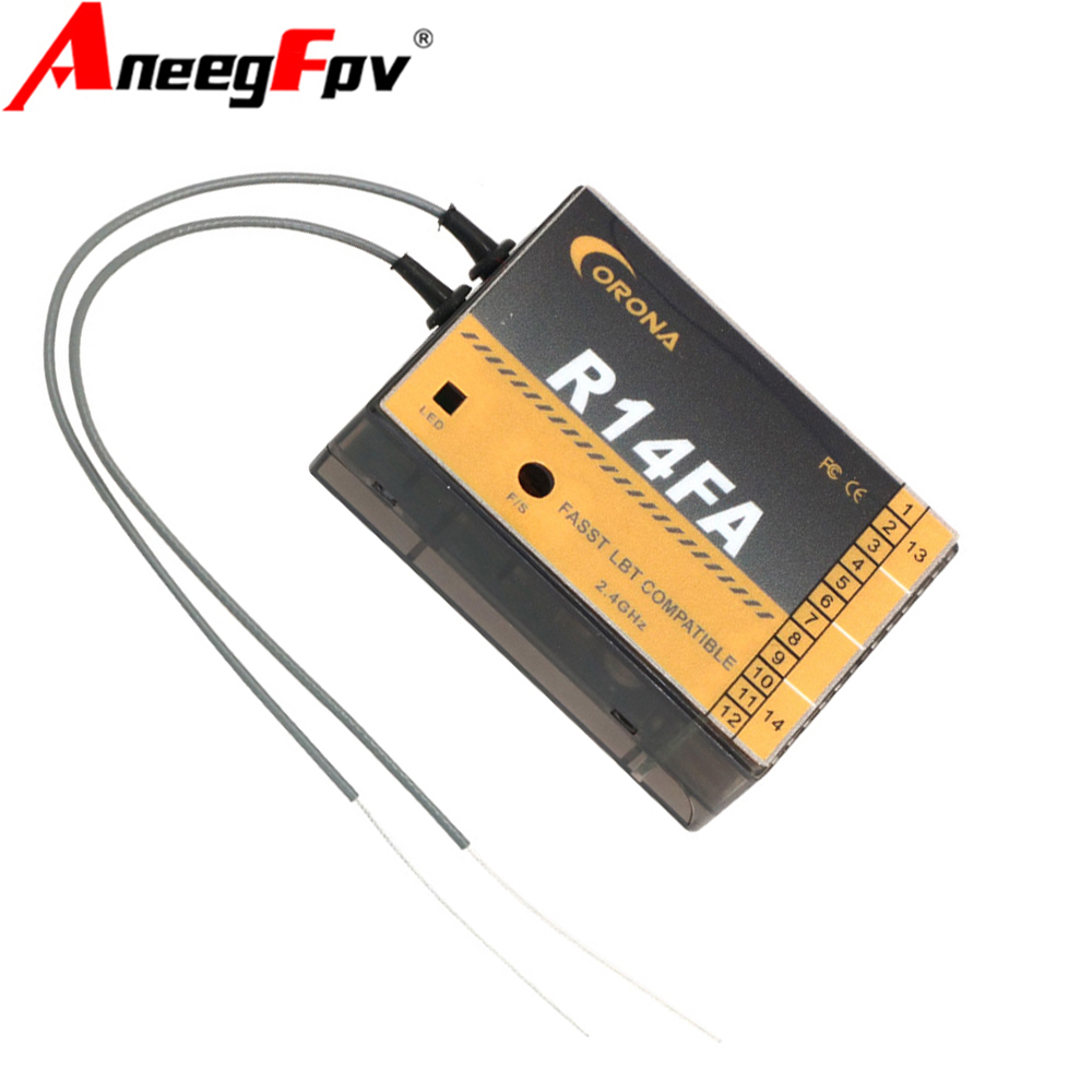جهاز استقبال طراز Corona R14FA - مراجعة Micro Servo وسعره